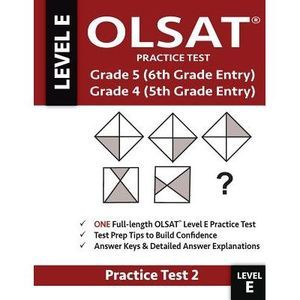 Olsat Practice Test Grade 5 (6th Grade Entry) & Grade 4 (5th Grade Entry)-Test: